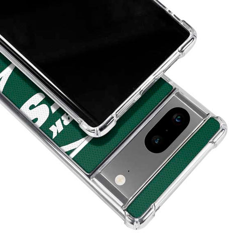 NFL New York Jets Zone Block Google Pixel 7a Clear Case